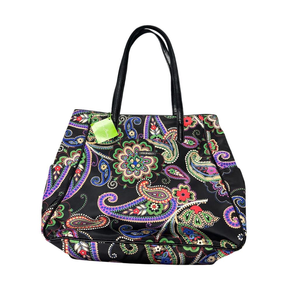 Vera Bradley Preppy Poly Zip Top ToteKiev Paisley Purse Shoulder Bag NWT